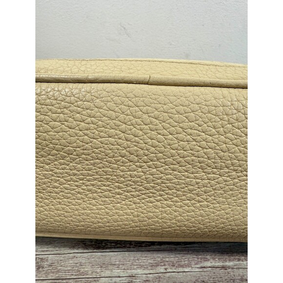 Dooney & Bourke handbag Beige Shoulder bagLeather & Signature Logo Fabric Hobo - Picture 12 of 16
